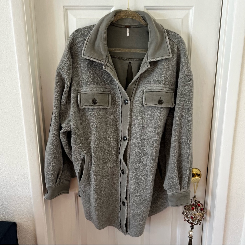 Free People Ruby Jacket in Dirty Olive Size M